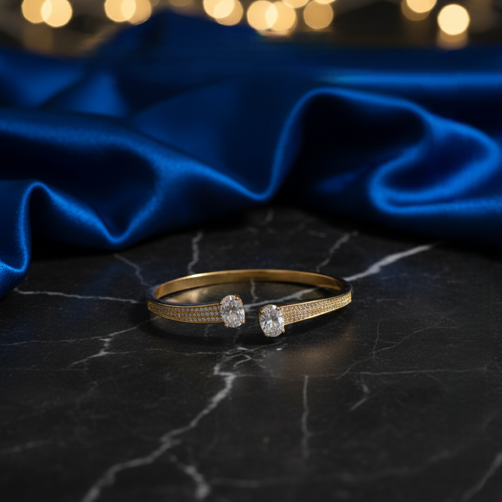 Twin Oval Kada - Gold